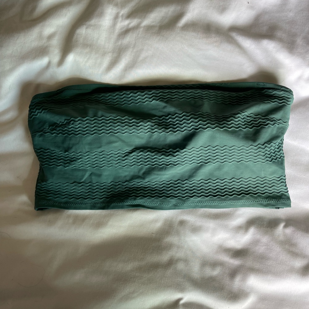 Aerie bandeau light green swim top XL